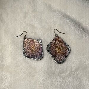 Chic Multicolor Textured Earrings